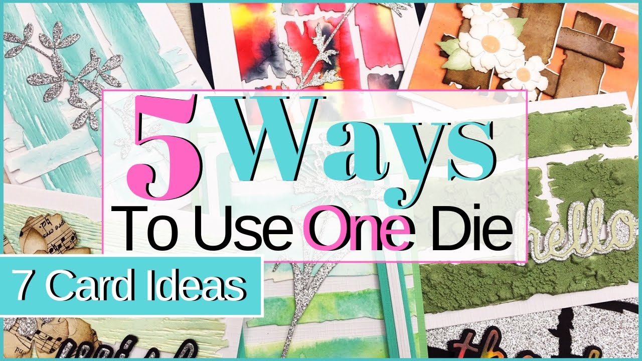 fordelagtige royalty Airfield 5 Ways To Use One Die - 7 Card Ideas with Tim Holtz Planks - YouTube