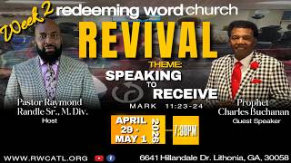 RWC Speaking To Receive Revival 04/30/2026