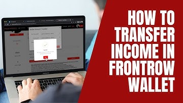How To Transfer Income in Frontrow Wallet