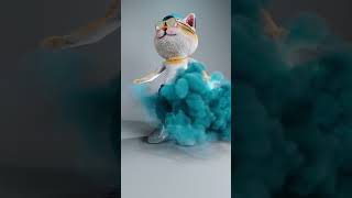 Having Some Fun With My Cat, Whom I Modeled For A Commercial.