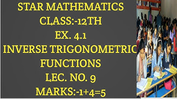 Class-12th,Chap.4||Inverse Trigononetric Function (ITF) ||k.C. Sinha, R. S. Aggarwal, R. D. sharma..