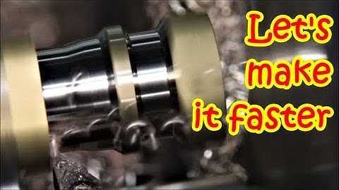 More turning, less grooving saves time. Small cnc lathe, drill, tap, turn & groove, carbide inserts