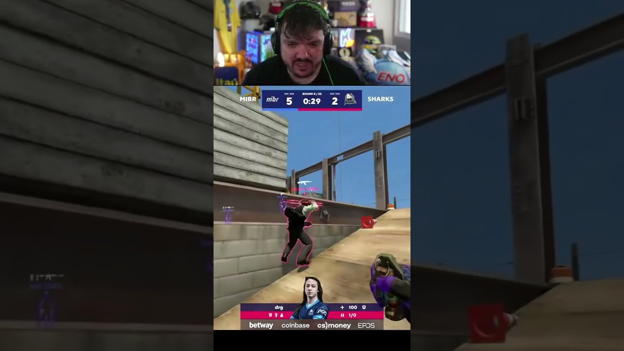 JOTA SÓ VAC SHOT NA BLAST!! MIBR VS SHARKS 