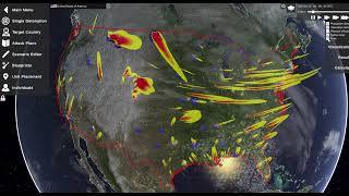 Apocalypse United States Nuclear Attack Simulation on USA