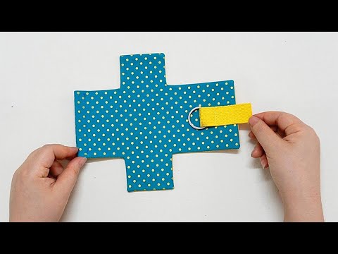 How To Make A Small Cosmetic Bag, Airpods Case, Mini Pouch Keychain 💟 Sewing Gift Ideas