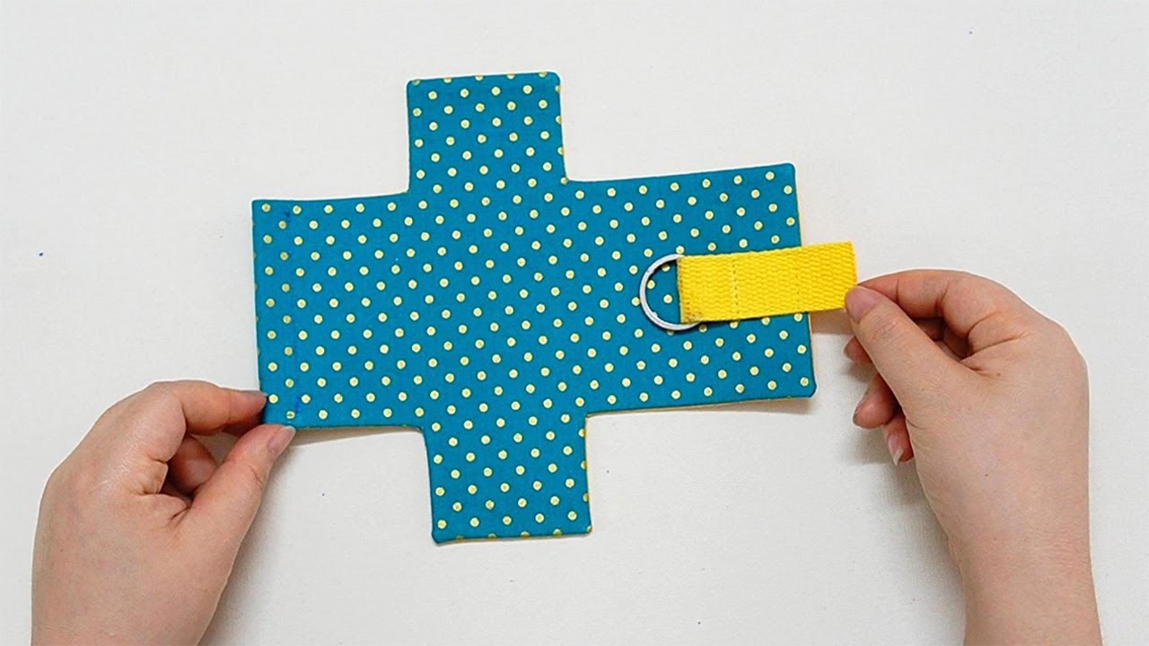 How To Make A Small Cosmetic Bag, Airpods Case, Mini Pouch Keychain 💟 Sewing Gift Ideas