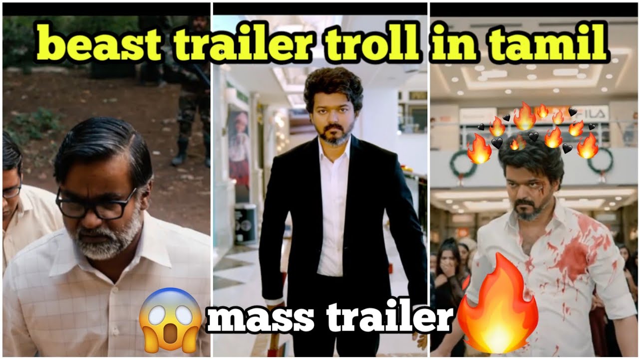 beast trailer troll in tamil 🔥🔥🤩|thalapathy|Pooja Hegde|Nelson Dilip Kumar