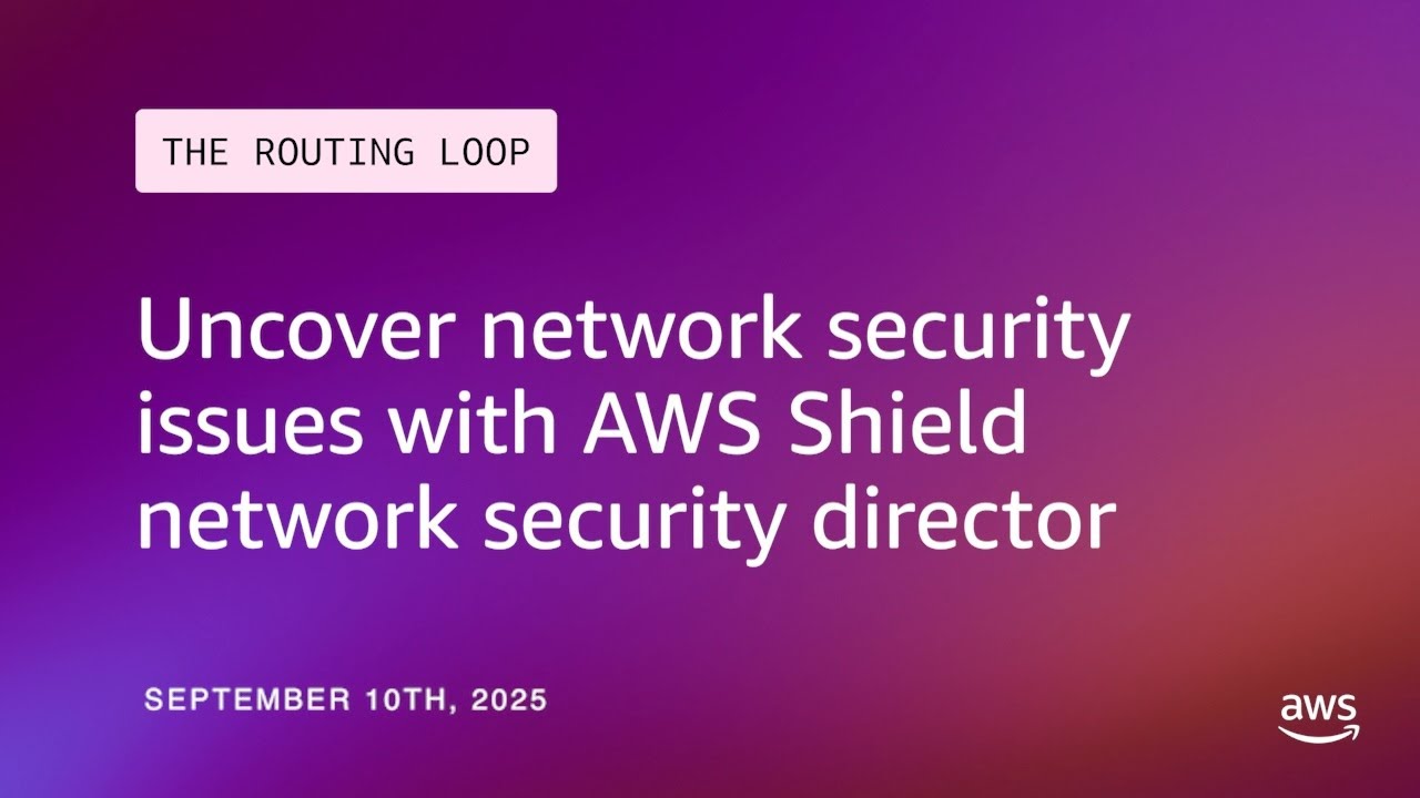 Uncover network security issues with AWS Shield network security director