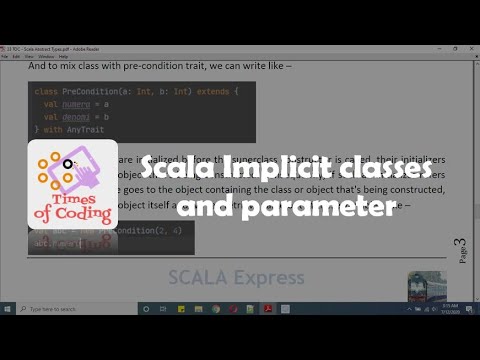 TOC - SCALA Express | 34 Scala Implicit classes and parameter