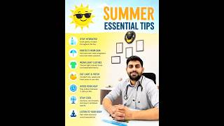 Stay Safe This Summer| Doctor’s Advice🩺#summertips #doctor #doctoradvice #doctorshorts #beattheheat