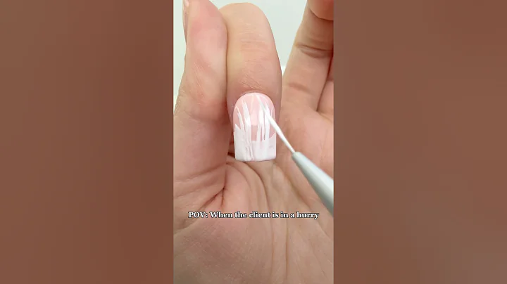 POV: She Wants French Tips… but She’s in a Hurry ⏱️💅 #nails #nailart #nailtech