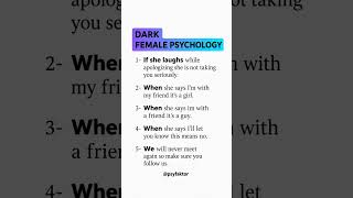 The Unspoken Secrets of Female Psychology 🧠🔥 #psychology