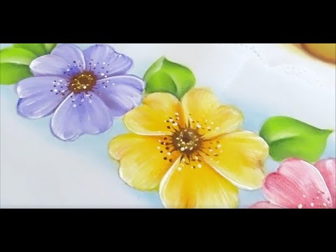 Como Pintar Flores / How to Paint Flowers