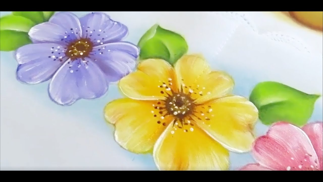 Como Pintar Flores / How to Paint Flowers YouTube