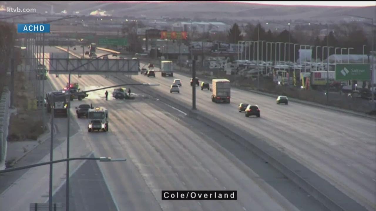One person dead after fiery crash on Interstate 84 in Boise