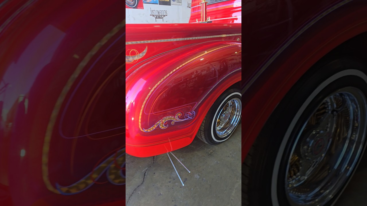 Low 53' Lowrider Chevy Bomb Truck rolling around the Bay area  turning heads.  