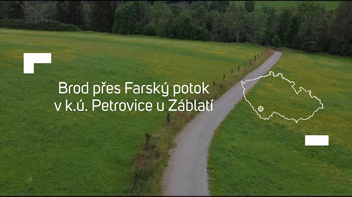 Brod přes Farský potok - Komplexní pozemkové úpravy Petrovice u Záblatí