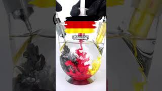 What do the colors of the German flag look like when combined?#satisfying #colormixing #flag #colors