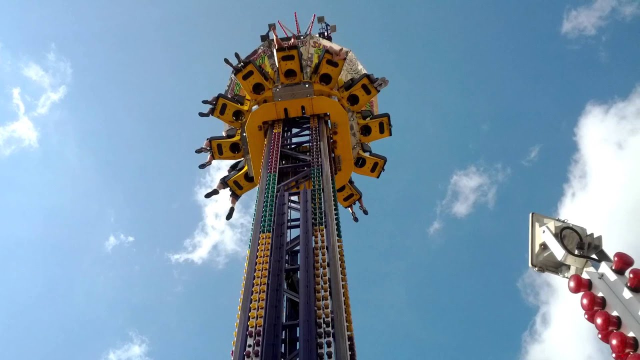 Super Shot drop ride at the York Fair 9/8/2013 YouTube