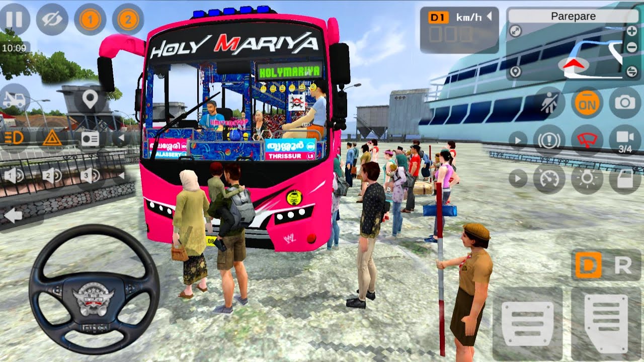 HOLYMARIYA NEW BUS MOD BEST GAME BUS SIMULATOR GAME BEST BUS NEW MAP UNLOCK 