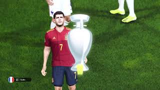 PES 2021 UEFA Euro 2020 Semi Final Spain Vs France 0 0 Gameplay screenshot 2