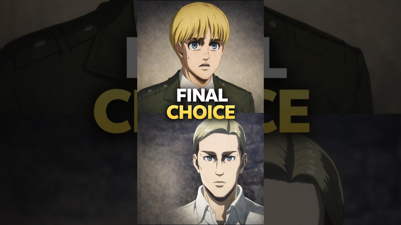 The Hardest Choice in AOT | Armin vs Erwin 😳