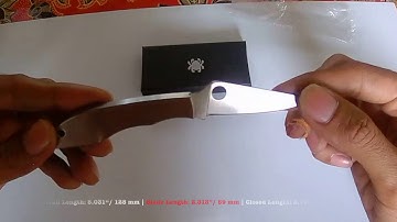Spyderco Grasshopper SLIPIT C138P Folding Knife | Review | Overview | Unboxing