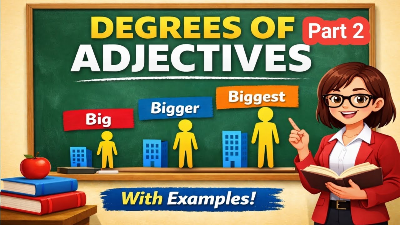 Degrees of Adjectives Explained | English Grammar for Beginners part 2