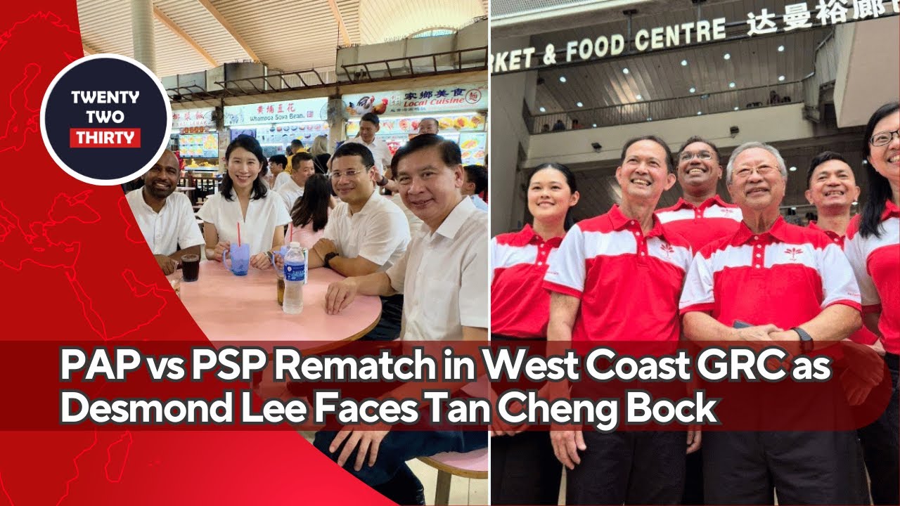 PAP vs PSP Rematch in West Coast GRC as Desmond Lee Faces Tan Cheng Bock's Final Campaign Push