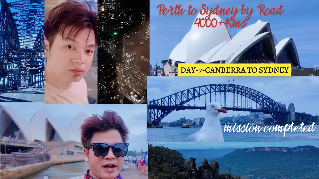 MISSION COMPLETED, Perth to Sydney by Road in Day-7 Canberra to Sydney, 287kms-3hrs 30mins