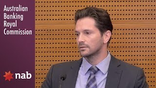 A former NAB banker gives evidence at the Banking Royal Commission