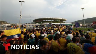 La fiesta futbolera se siente antes del partido Colombia vs RD Congo