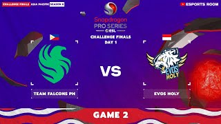 TEAM FALCONS PH vs EVOS HOLY - Game 2 | ESL SNAPDRAGON PRO SERIES CHALLENGE FINALS - S6