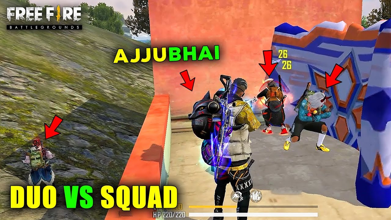 Ajjubhai Duo Vs Squad Funny Gameplay With 16 Kills - Free fire ...