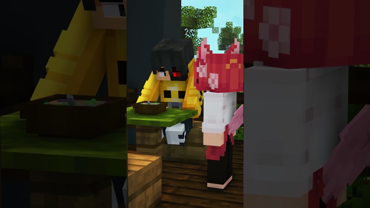 Going to a RESTAURANT in Minecraft! #shorts