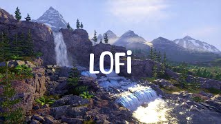 lofi music by the waterfall 🎵 beats to relax/study to
