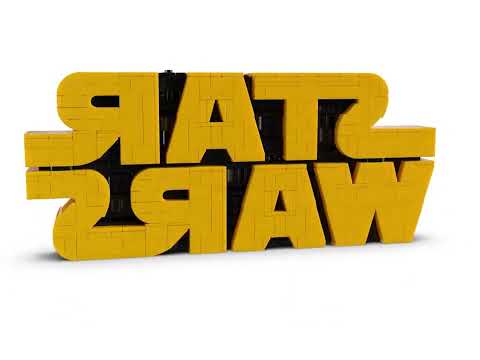 Miniatura del video del prodotto LEGO - STAR WARS Logo STAR WARS in mattoncini 75407