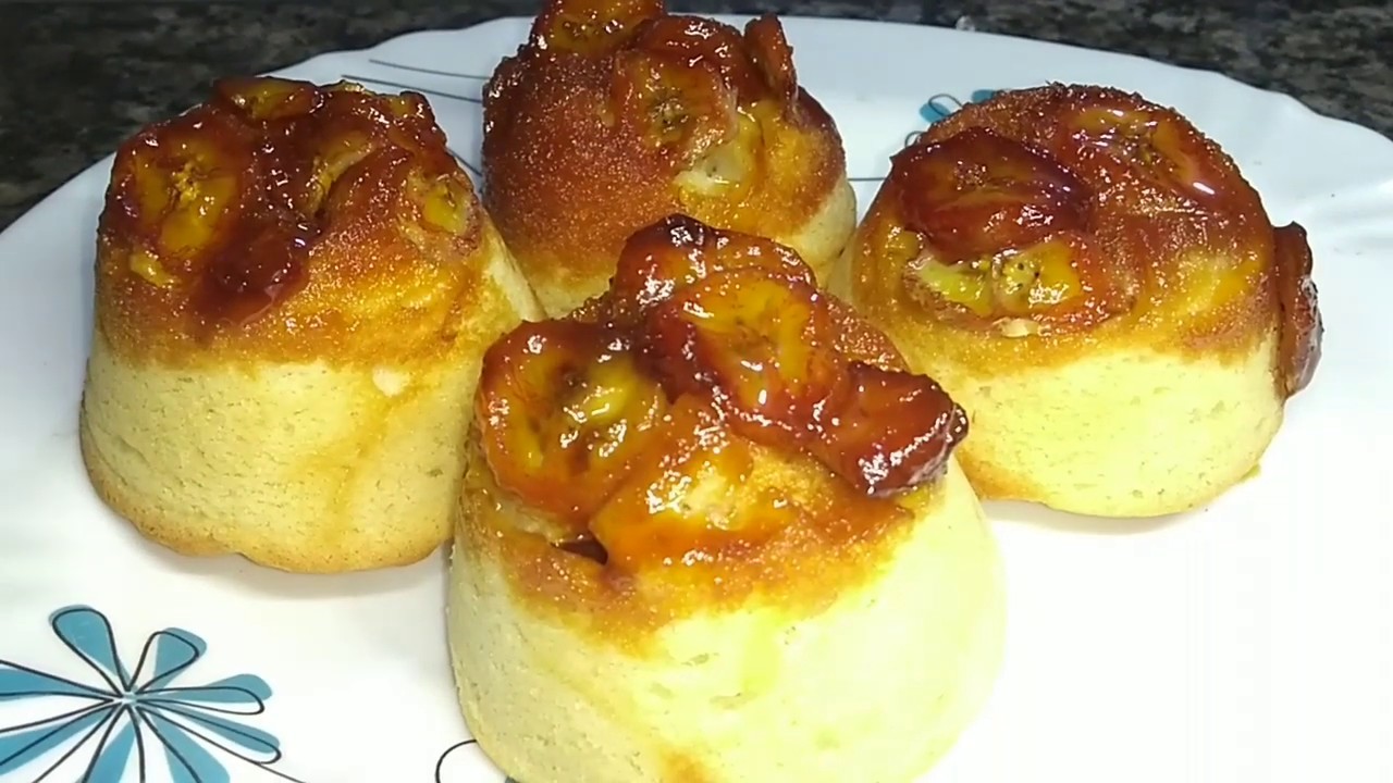 Como fazer mini bolo de banana e queijo?