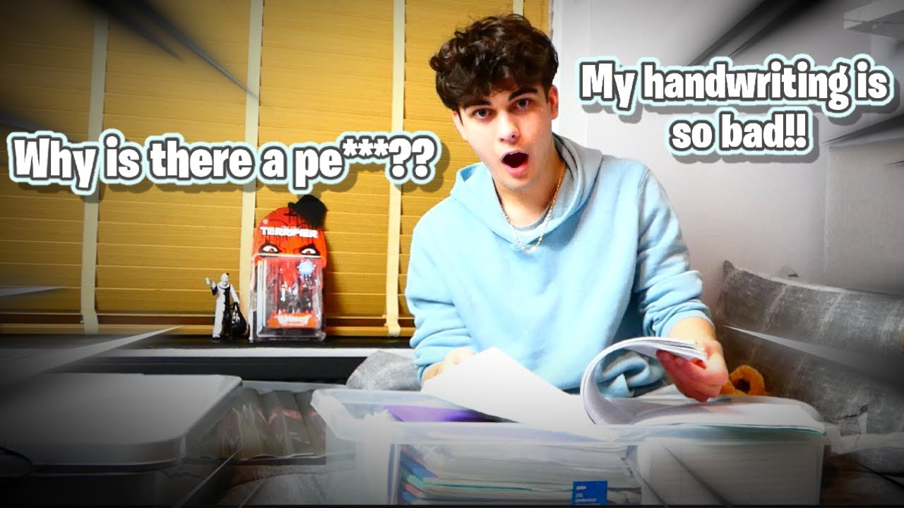 Looking Through My Old School Books!! ( Hilarious ) - YouTube