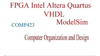 FPGA Metrics in Intel Altera Quartus Prime using VHDL