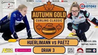 FEATURE: Alina Paetz vs. Corrie Huerlimann - Draw 3 - Autumn Gold Curling Classic [3]