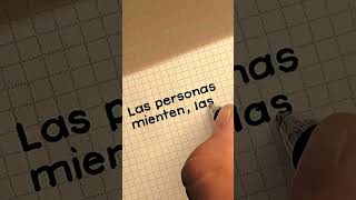 Satisfying Typewriter-Style Calligraphy People Lie, Actions Dont.