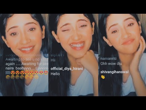 Shivangi Joshi Live Video with bhavna vyas