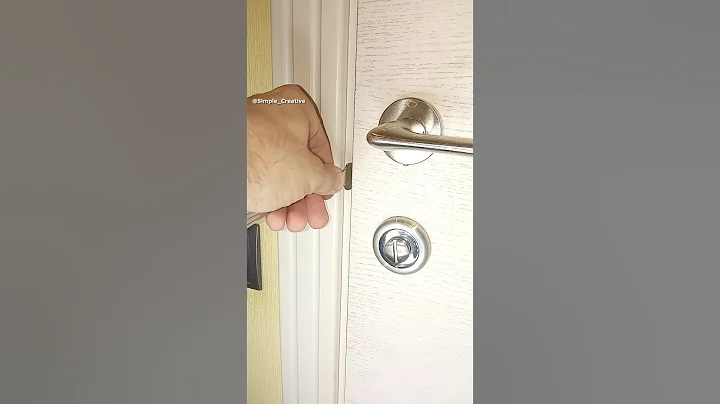 Really useful lifehack for a door if the lock is broken #shorts #diy #tips #doors #tricks