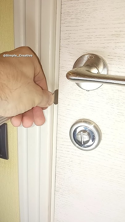 Really useful lifehack for a door if the lock is broken #shorts #diy #