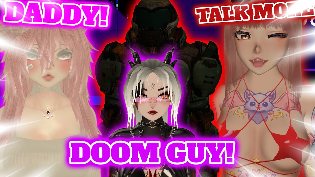 people react to doom guy playing vrchat