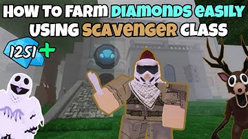 How To Farm Diamonds Easily Using The Scavenger Class  (99 Nights in the Forest)
