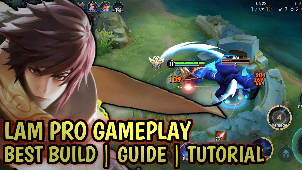 Honor Of Kings Lam Pro Gameplay | Best Combo & Best Build Lam - HOK