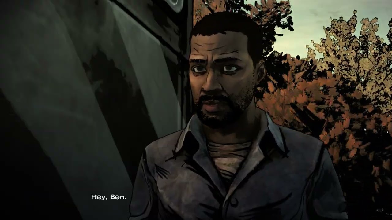 "Hey Ben"  "Hey!"  "See ya"  "Yeah..."