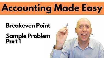 MA23 - Breakeven Point and CVP Analysis - Sample Problem Part 1